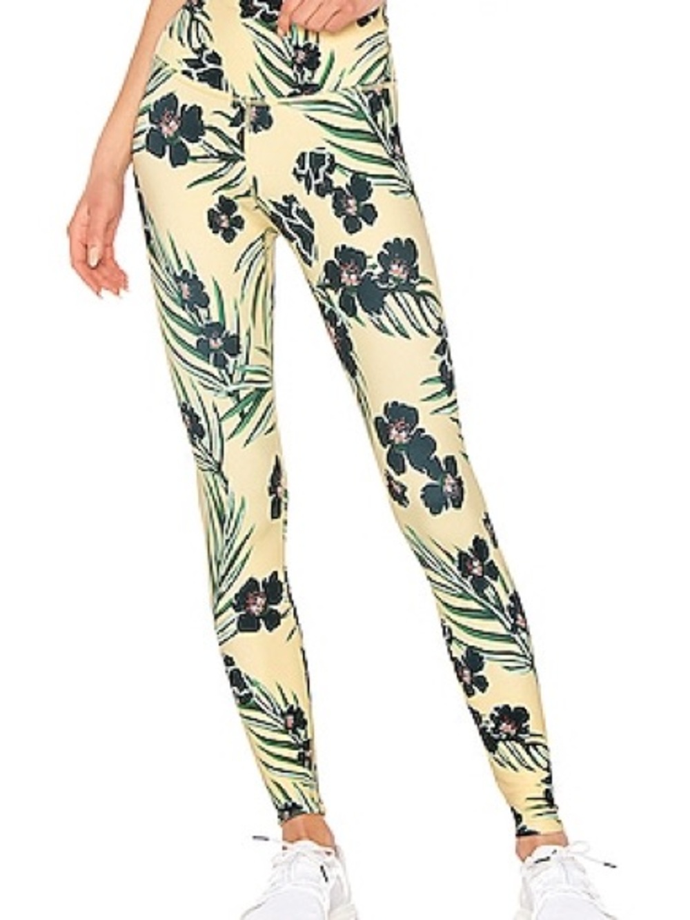 Beyond Yoga Yellow Floral High-Waist Leggings